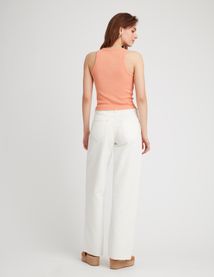 Jean wide leg taille standard