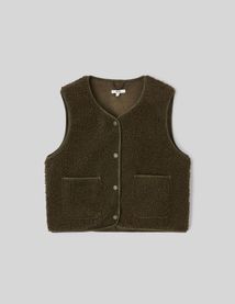 Gilet sans manches en sherpa