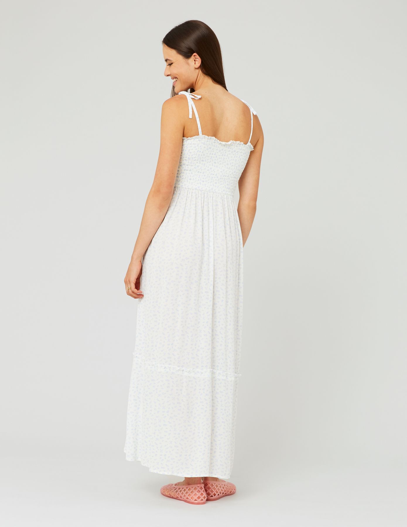 Robe longue imprimée