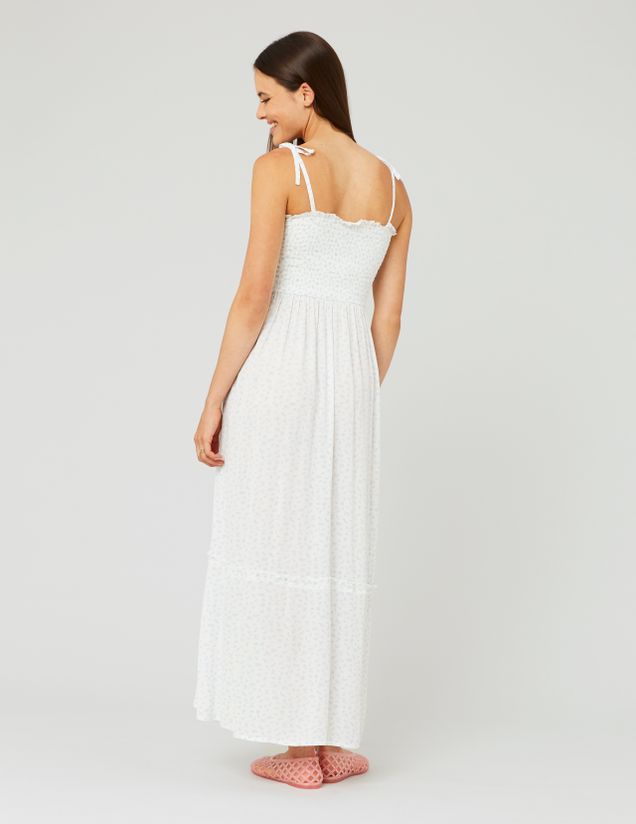 Robe longue imprim&eacute;e