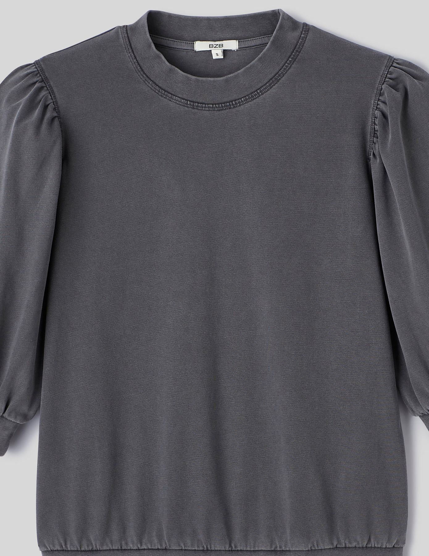 Sweat délavé avec fronces