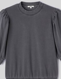 Sweat délavé avec fronces