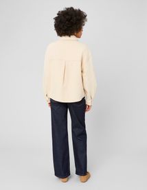 Veste twill boutons dor&eacute;s
