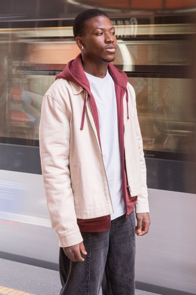 Veste zippée uni