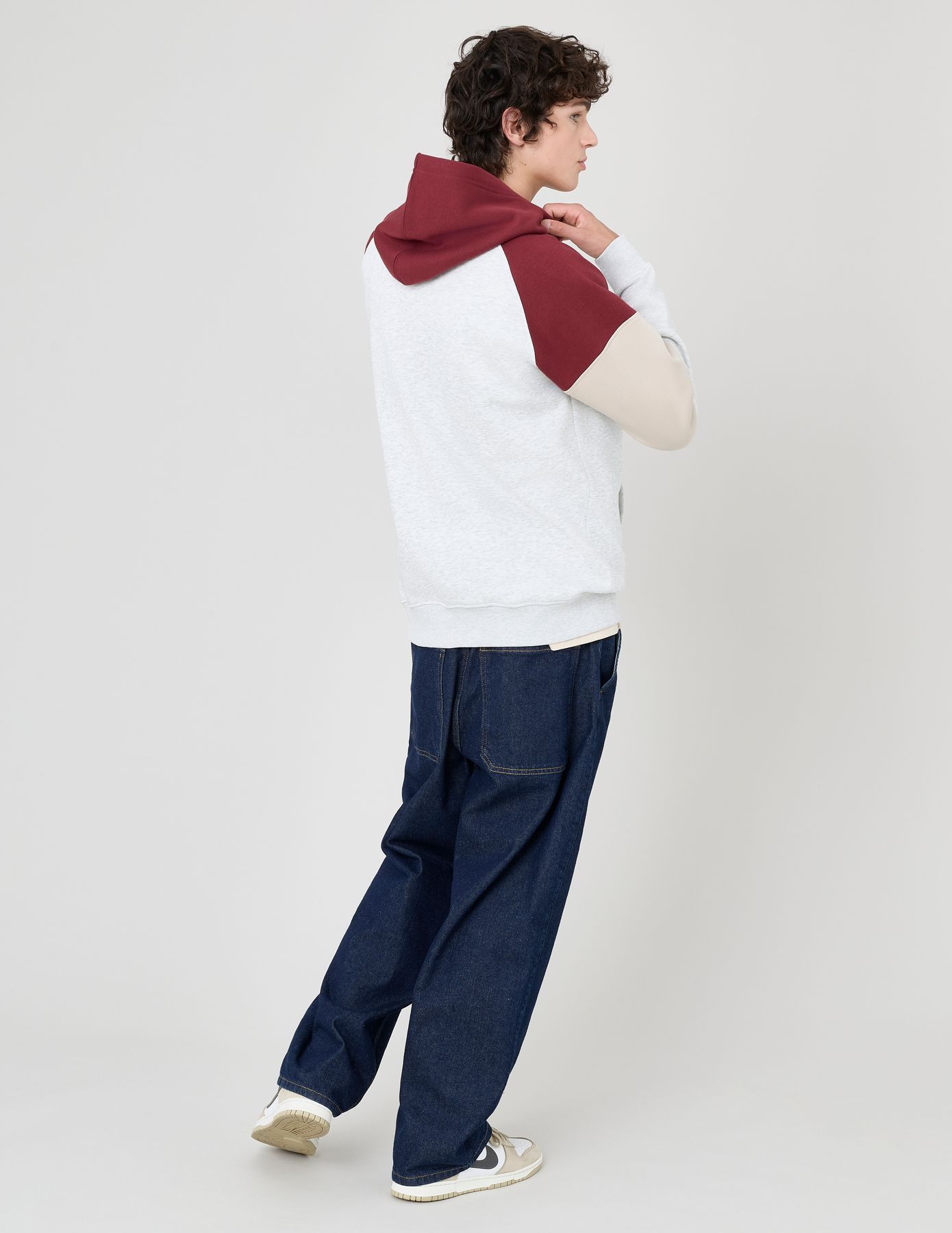 Sweat colorblock à capuche