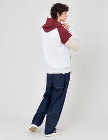 Sweat colorblock à capuche