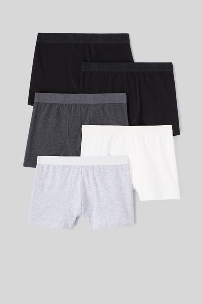Lot de 5 boxers unis