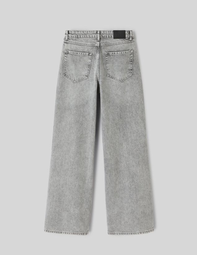 Jean wide leg taille standard