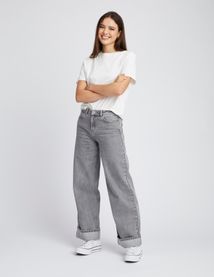 Jean wide leg revers