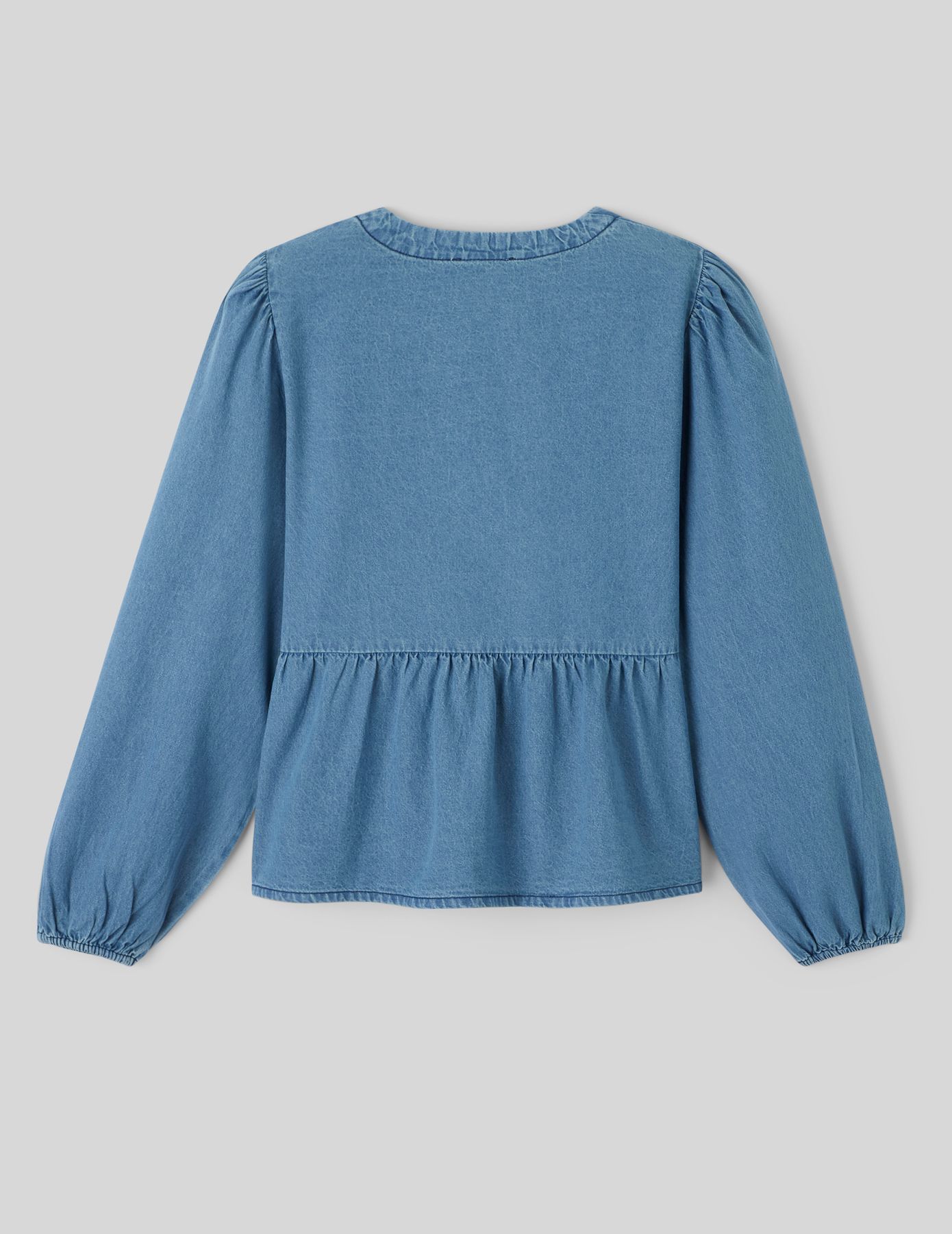 Chemise en denim à nœuds