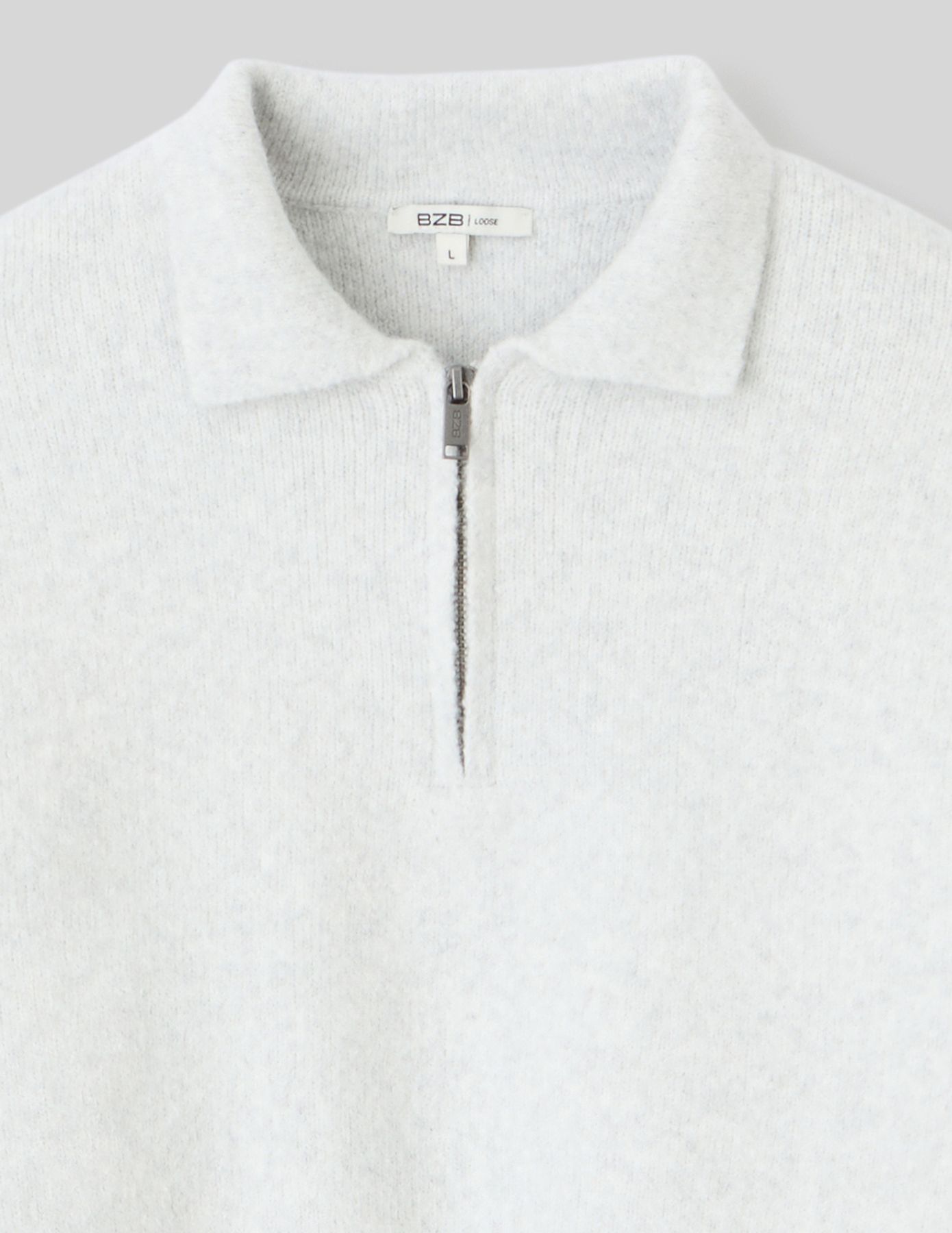 Pull col polo zippé