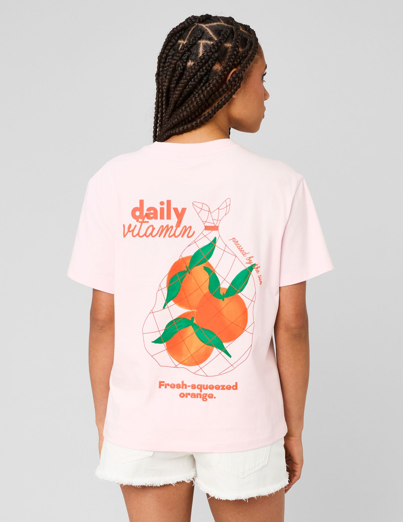 T-shirt imprim&eacute; devant/dos