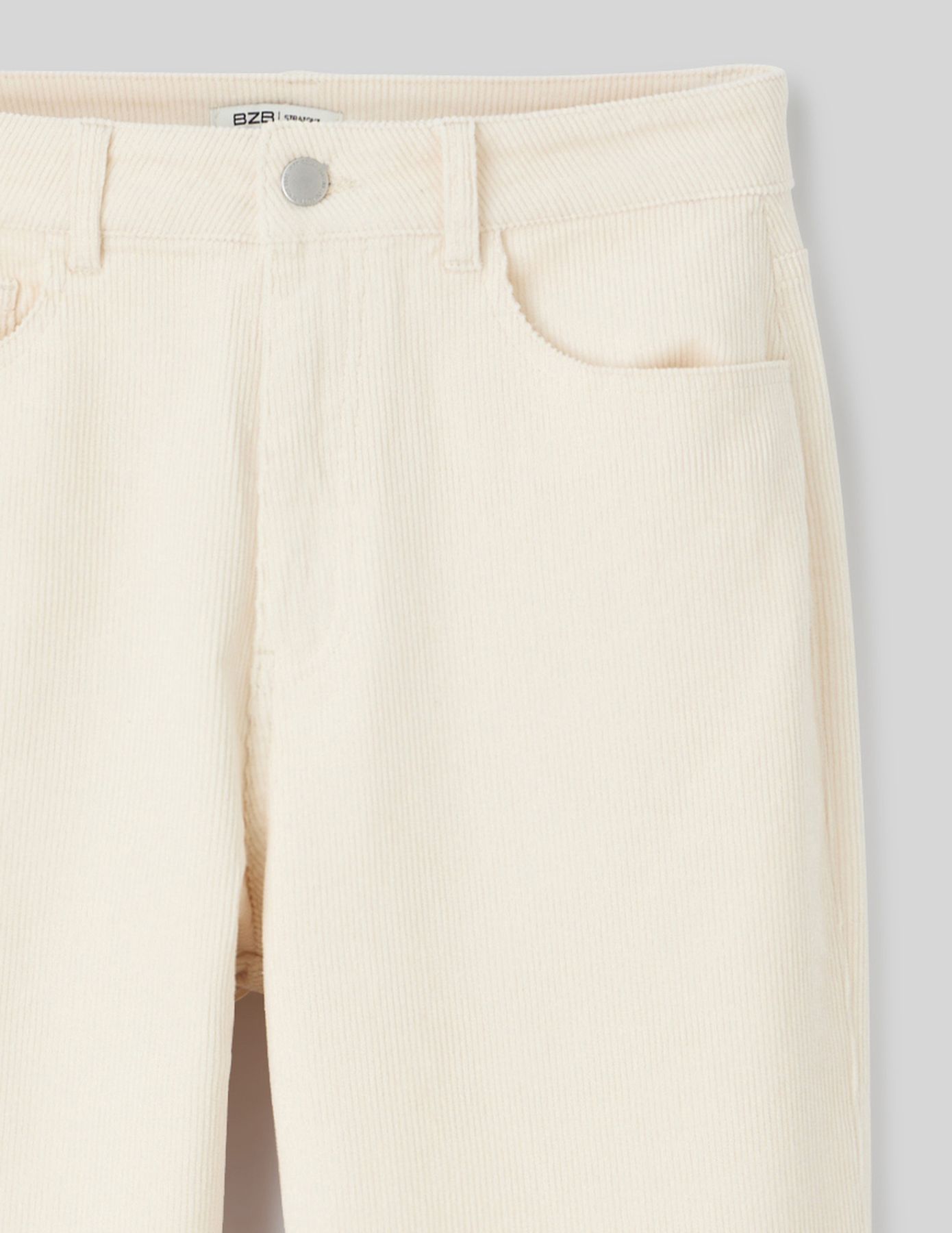 Pantalon straight velours