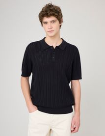 Polo maille fantaisie