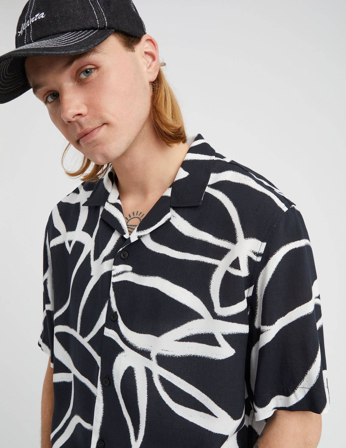 Chemisette imprim&eacute;e fluide