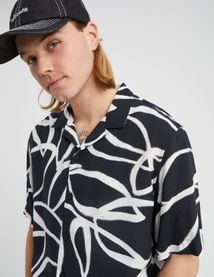 Chemisette imprim&eacute;e fluide