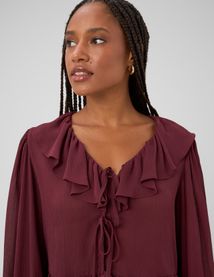 Blouse &agrave; volants
