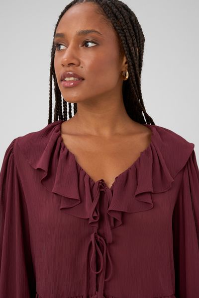 Blouse &agrave; volants