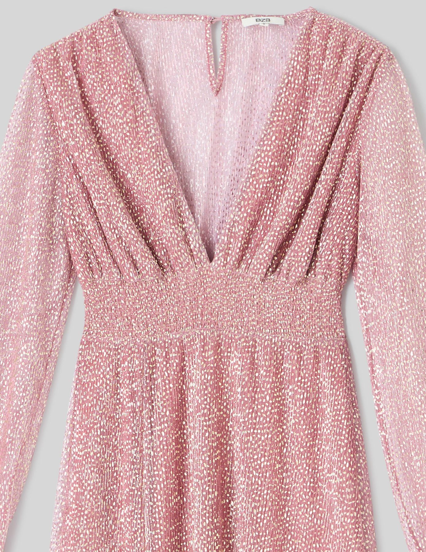 Robe longue plissée