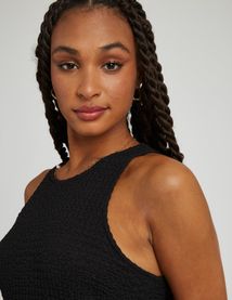 Débardeur avec tissu reliefé