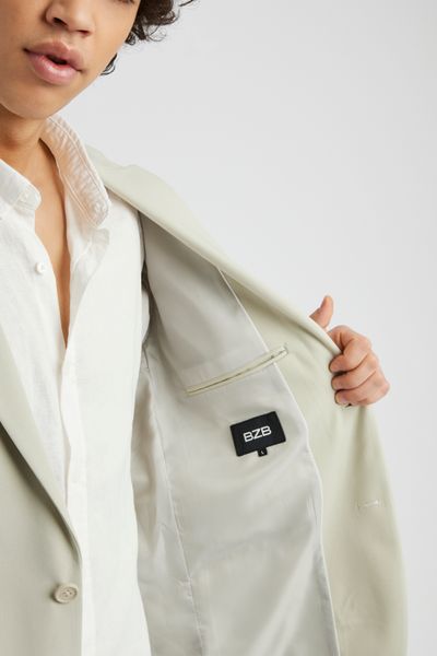 Veste de costume coupe droite