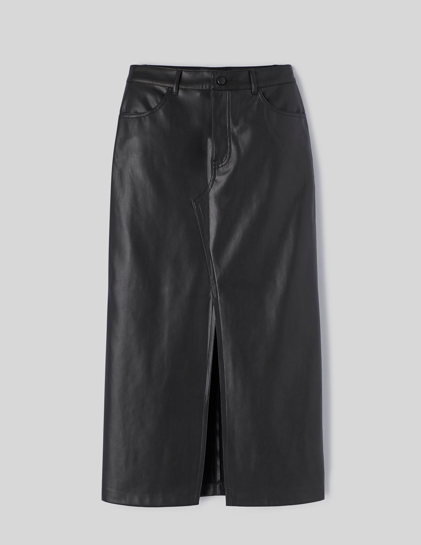 Jupe longue tissu enduit