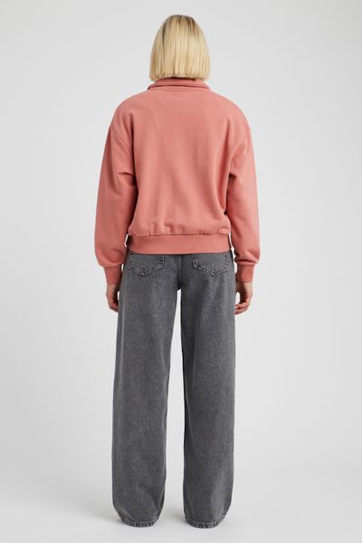 Sweat col montant zippé