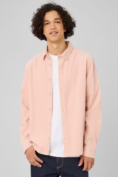 Chemise en velours c&ocirc;tel&eacute;