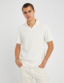 Polo maille fantaisie