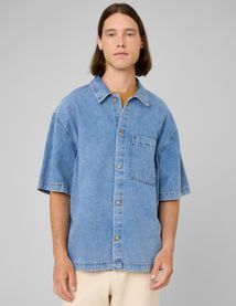 Chemise en jean manches courtes