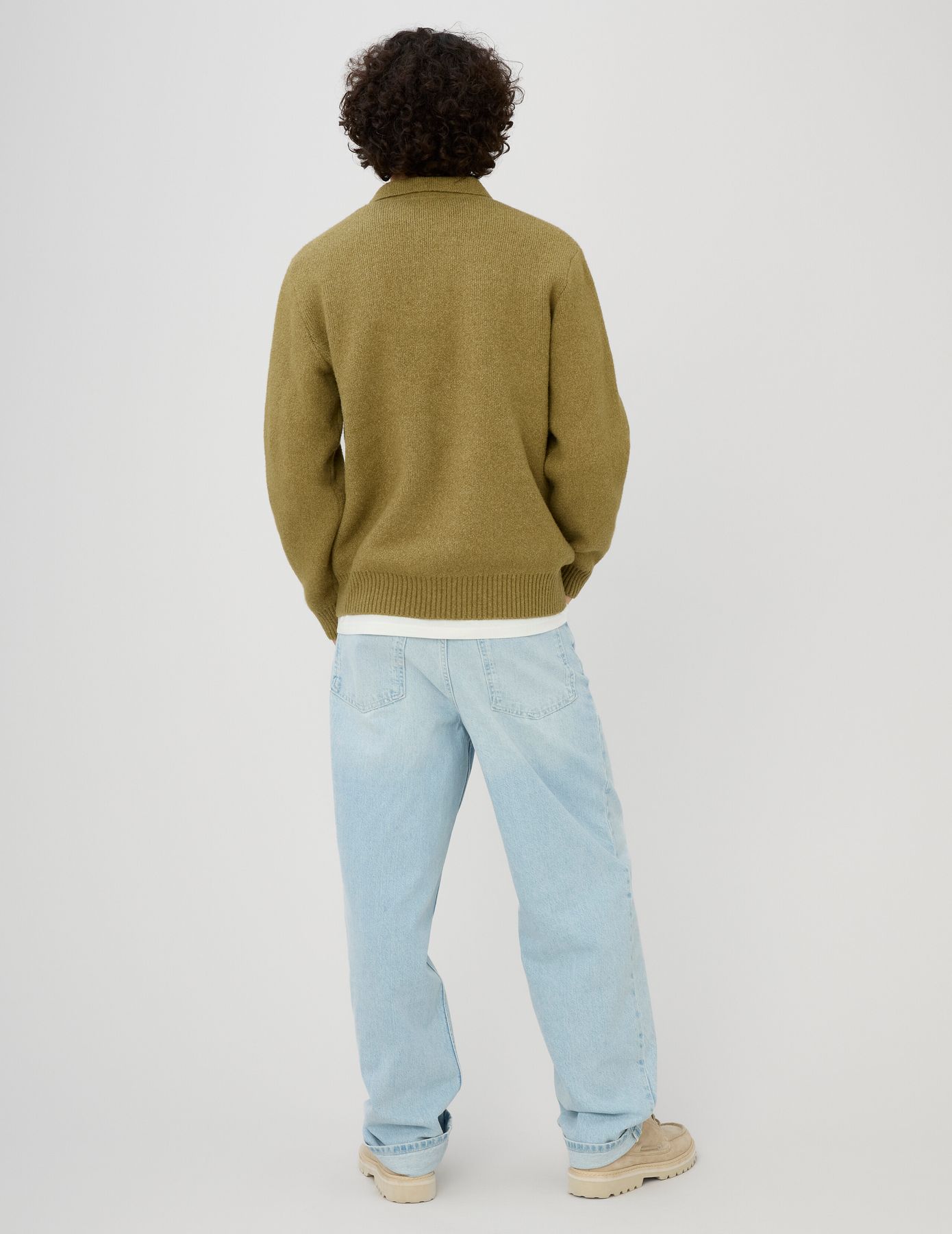 Pull col polo zippé