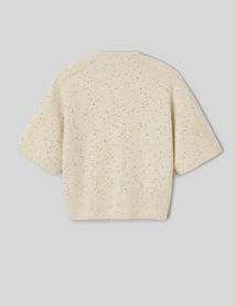 Gilet maille brillante
