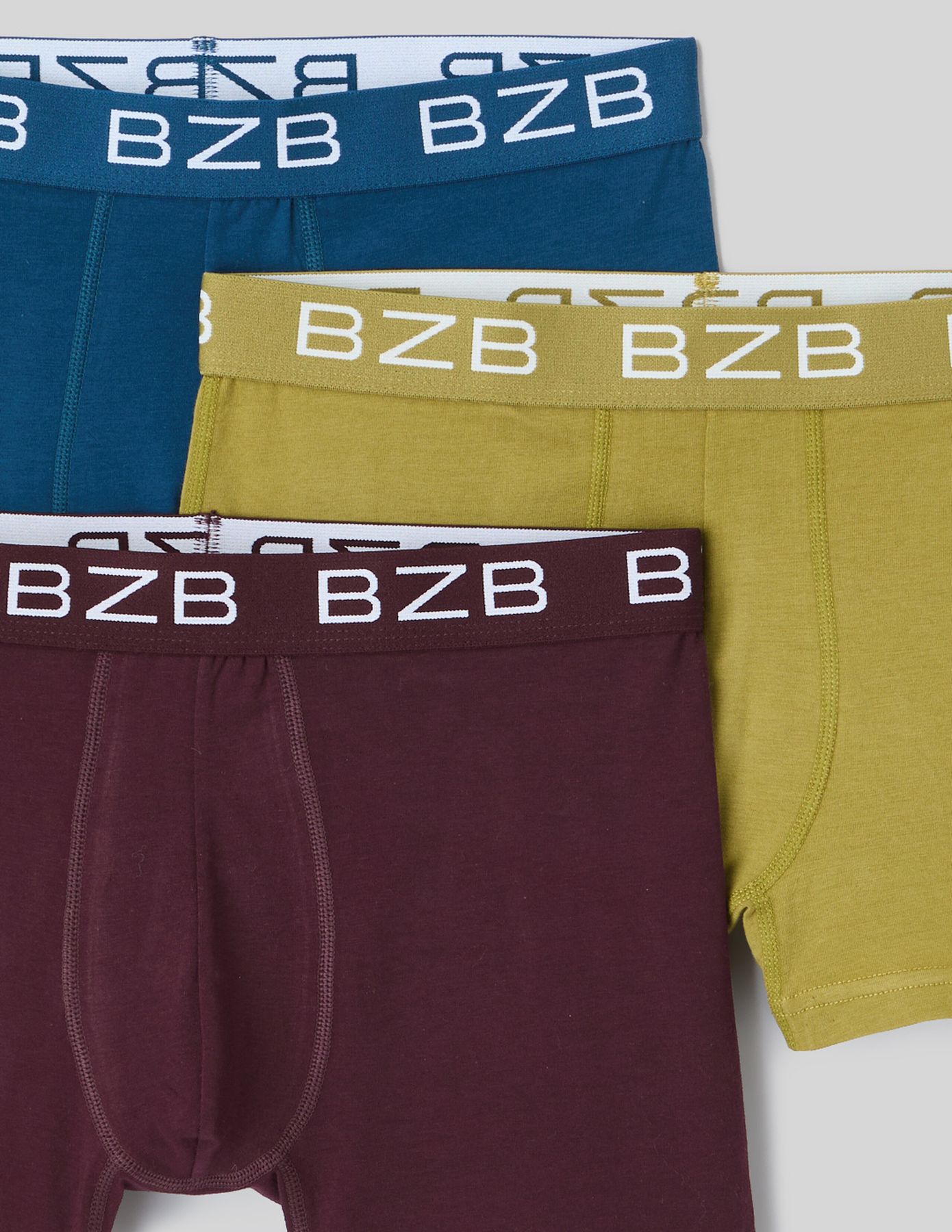 Lot de 3 boxers unis