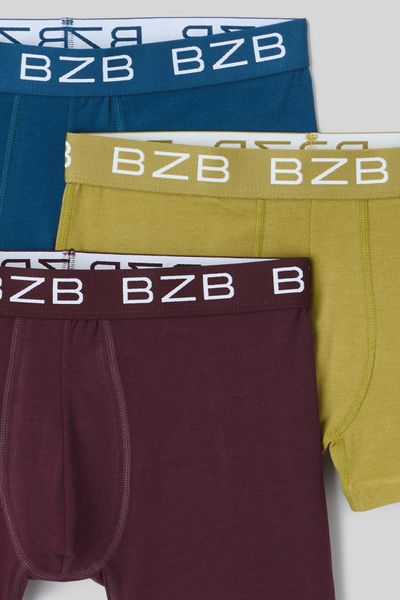 Lot de 3 boxers unis