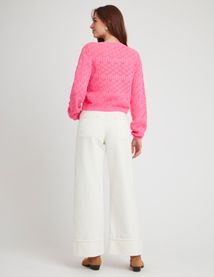 Gilet ajouré uni
