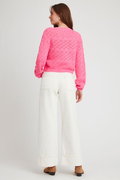 Gilet ajouré uni