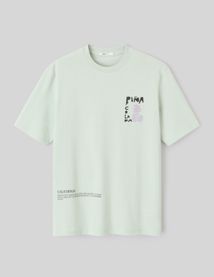 T-shirt imprimé matière texturé