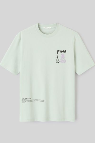 T-shirt imprimé matière texturé