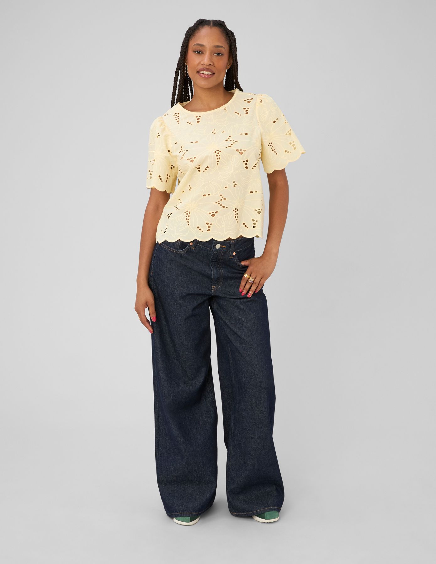 Blouse en broderie anglaise