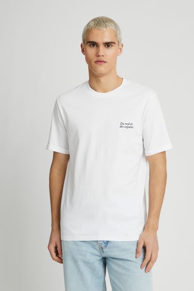 T-shirt broderie poitrine