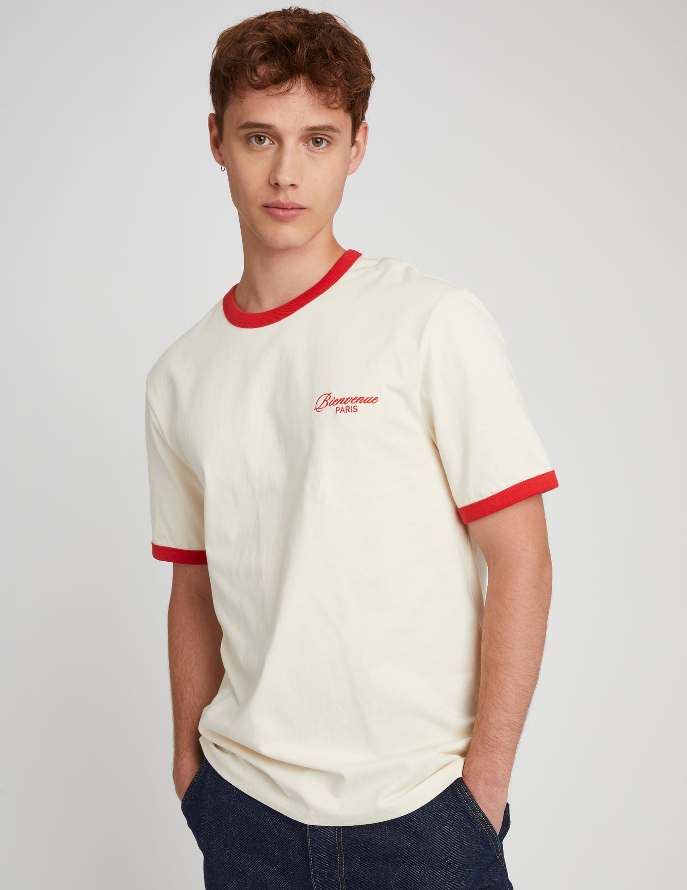 T-shirt contrasté