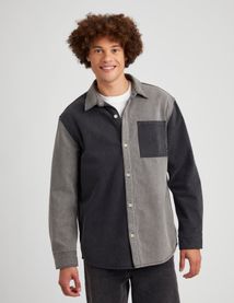 Surchemise en jean patch