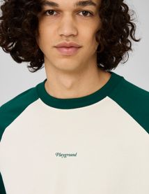 T-shirt manches contrast&eacute;es