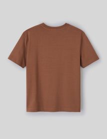 T-shirt broderie poitrine léopard
