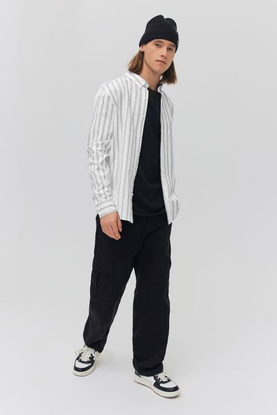 Chemise rayée droite