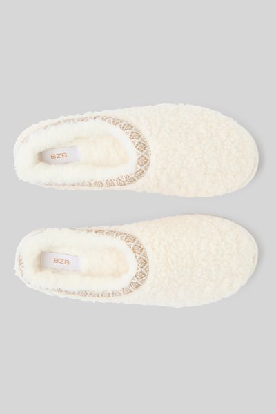 Chaussons mules moumoute