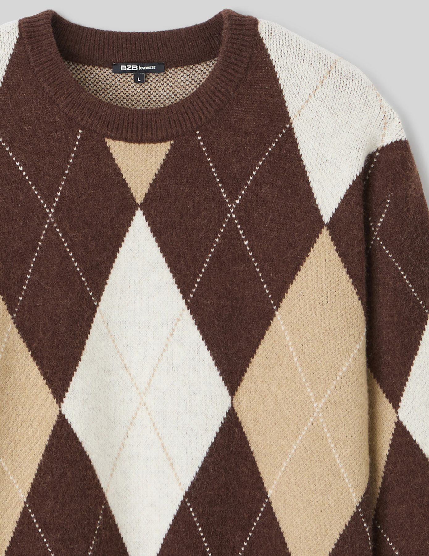 Pull à motif losange