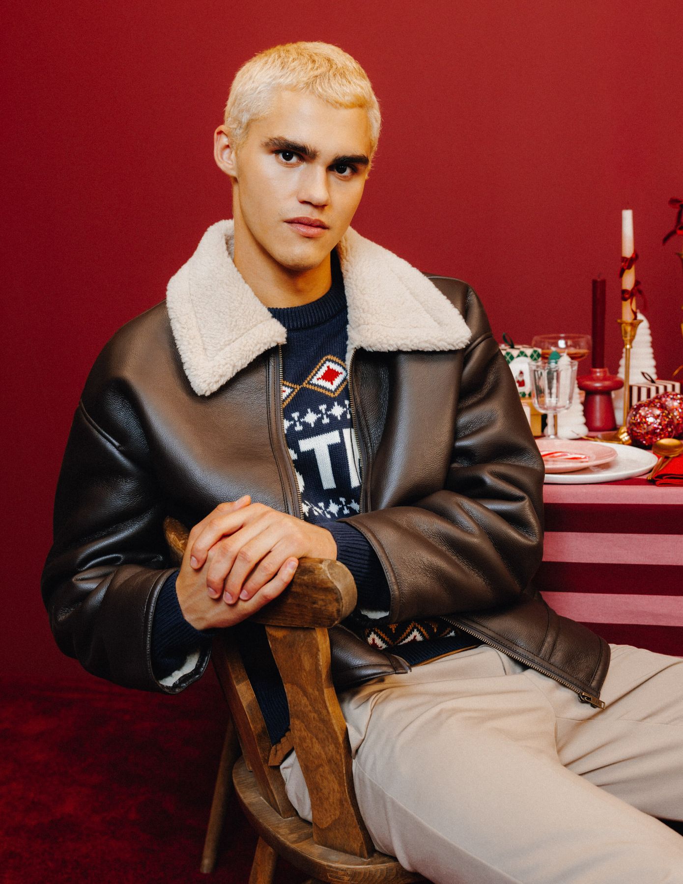 Blouson zipp&eacute; col sherpa