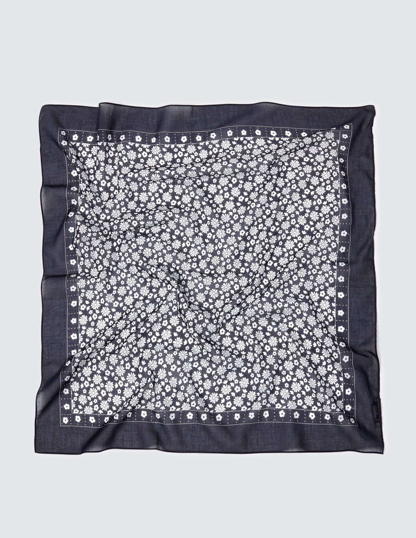 Foulard coton imprim&eacute;