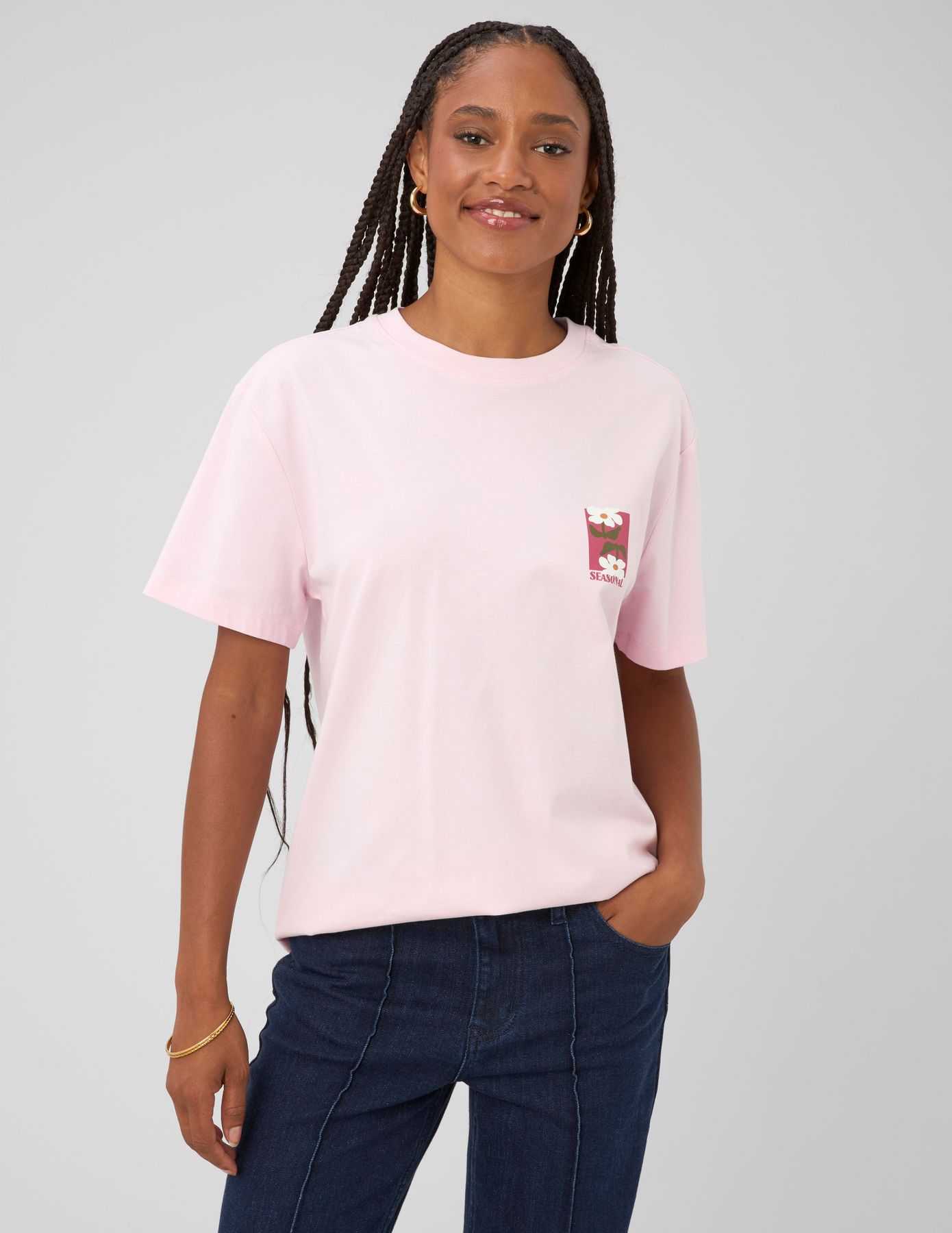 T-shirt imprim&eacute; devant / dos